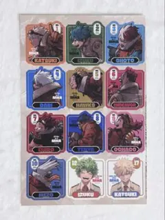 僕のヒーローアカデミア 爆豪勝己 緑谷出久 イラストシール 1点