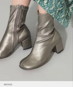 Ray BEAMS ストレッチブーツ ブロンズ 23.5