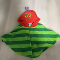 はらぺこあおむし　フード付きポンチョ