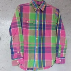 Ralph Lauren 　ラルフローレン　チェックシャツ 　長袖シャツ　XS