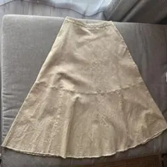 Urban Research ベージュ フレアスカート ハイウエスト
