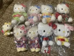 ハローキティ　ぬいぐるみ　浴衣、はっぴ系　2002,2004年製　平成レトロ ハローキティ ぬいぐるみ 浴衣、はっぴ系 2002,2004年製 平成レトロ