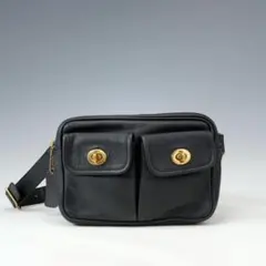 【希少】COACH USA製 オールドコーチ ウエストポーチ ダブルターンロック