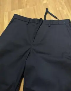 GU ジーユー　イージートラウザー　テーバードパンツ　ネイビー　Мのサムネイル