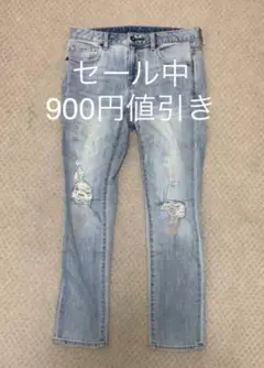 ダメージデニム スキニー ダメージジーンズ