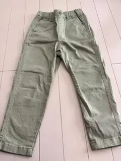 ユニクロ ライトグリーン ズボン 110サイズ 美品 1回のみ着用