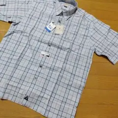 新品LYLE & SCOTT 半袖ドレスシャツ チェック柄 Mサイズ