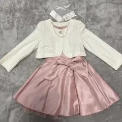 フォーマルワンピース レースジャケット付き