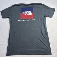 THE NORTH FACE スリムフィットメンズグレー TシャツＬサイズ
