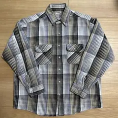 90s FIVE BROTHER USA製　フランネルチェックネルシャツ L