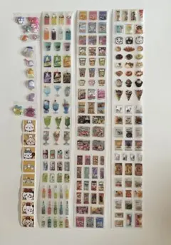 (21)おすそ分け シール 食べ物 飲み物 スイーツ 3シート 韓国 パッケージ