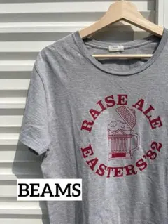 BEAMS T恤 灰色 啤酒標誌 短袖 M號 古著