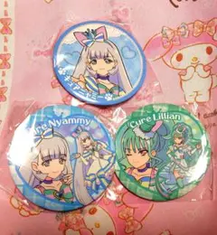 フルタ製菓　わんだふるぷりきゅあ　BIG缶バッジキャンデー　ニャミー　リリアン