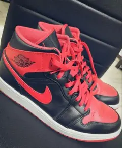 【美品✨️】NIKE AIR JORDAN 1 MID Bred 28.5