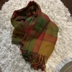 チェックマフラー　ストール