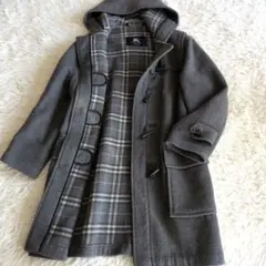 BURBERRY LONDON メンズ ノバチェック ダッフルコート グレー