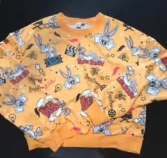 3123【希少モデル・美品】イタリア製 グッチ バックスバニーロゴ スウェット GUCCI バックスバニー (バッグスバニー) スウェット 3123【希少