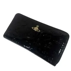 Vivienne Westwood 長財布 ブラック エナメル e - メルカリ