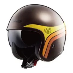 LS2 ジェットヘルメット ブラウン【日本M〜Lサイズ】表記XLサイズのサムネイル