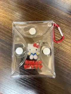 ハローキティ 透明ポーチ カラビナ付き