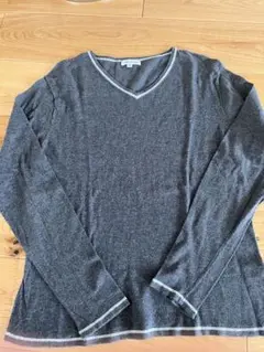 URBAN RESERCH Vネックニット　グレー　38