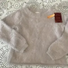 クリーニング済！イエナ　アンゴラ　ニット　グレー