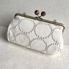 1240 ミナペルホネン tambourine ジョーゼット 親子がま口長財布 1240 ミナペルホネン tambourine ジョーゼット 親子がま口長財布