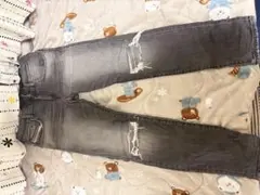 美品 DIESEL ダメージ加工デニムパンツ グレー メンズ