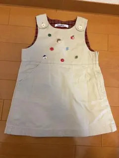 ファミリア　ジャンバースカート　90サイズのサムネイル