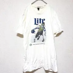 ディストリクト Tシャツ クルーネック プリント L 白 綿 お出かけのサムネイル