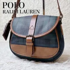 POLO RALPH LAUREN ショルダーバッグ PVC レザー ビンテージ