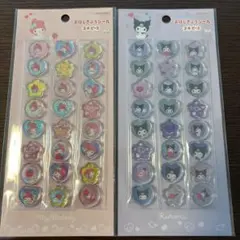 マイメロディとクロミのおはじきふうシール