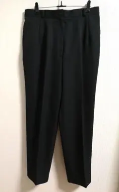 【美品】センタープレス　スラックス　ブラック　Lサイズ