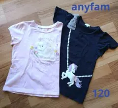 anyfam Tシャツ 120cm 2枚セット