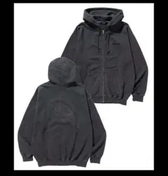 XLARGE LAロゴ刺繍パーカー ダークグレー XL