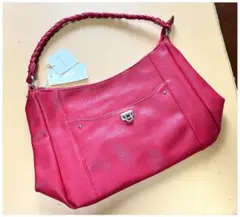 ESPOIR ✴︎赤いハンドバッグ 編み込みハンドル❤︎