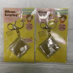 アルバムキーホルダー 2個セット クリア ミニアルバム シール帳 推し活