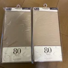 tutuanna 80デニール ベージュタイツ M-L