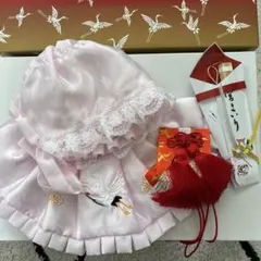 お宮参りセット 女の子用ピンク 箱あり