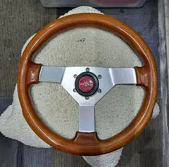 旧車にピッタリ 希少 新品 小径ステアリング 29 パイ ウッド 29cm 旧車