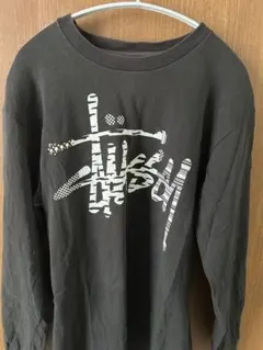 Stussy ブラック ロングスリーブカットソー