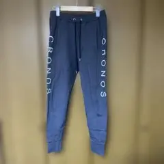 CRONOS クロノス ジョガーパンツ ネイビー 美品 ジム 裾ジップ - メルカリ
