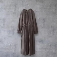 ☆美品◆シップスエニィ◆洗濯機OKジョーゼットギャザープリーツワンピース