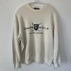 CHAPS Ralph Lauren トレーナー Mサイズ アイボリーのサムネイル