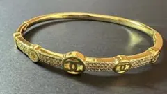 C C☆ロゴ　ゴールド バングル