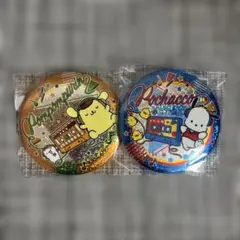サンリオ　キラキラBIG缶バッチ2 ポムポムプリン&ポチャッコ 2個セット