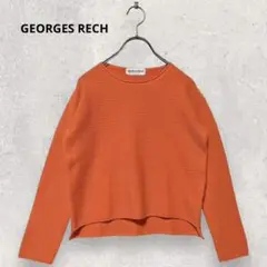 ジョルジュレッシュ ニット カットソー S オレンジ 大人カジュアル 秋冬コーデ