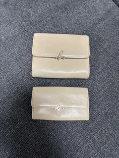 (値下げ)agnes b. 二つ折り財布 キーケース セット ベージュのサムネイル
