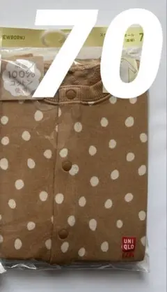 新品未開封　ユニクロ　スウェットカバーオール　70㎝