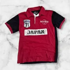日本限定 Hard Rock CAFE ラグビーポロシャツ Lサイズ